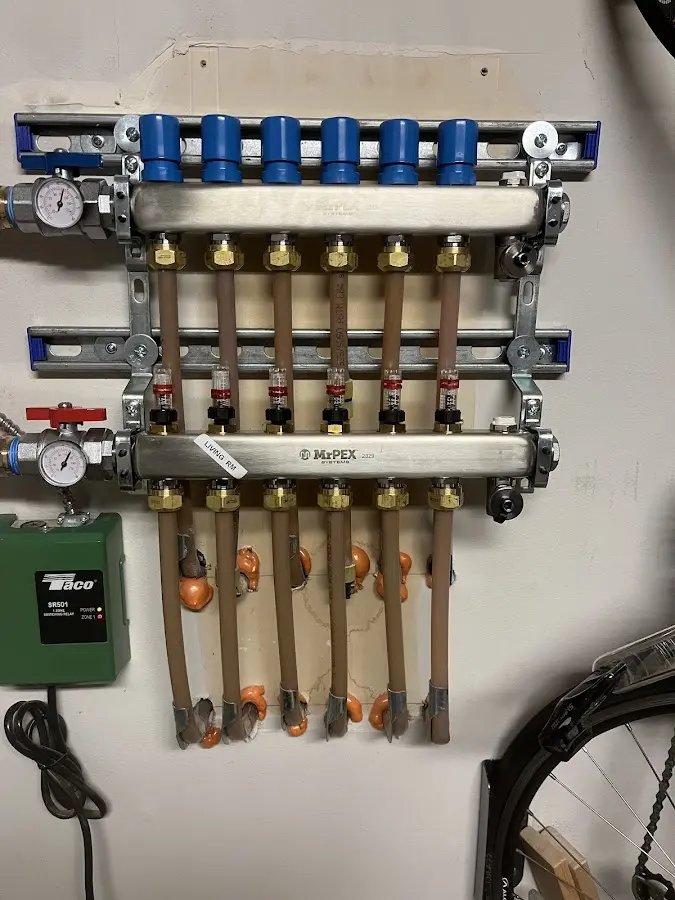 Plumber performing Gas Line Installation at a residential property in East Pasadena